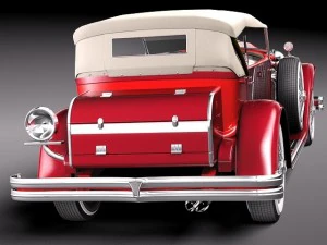 Duesenberg SJ Convertible 1932 3D Model
