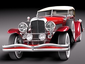 Duesenberg SJ Convertible 1932 Modelo 3D