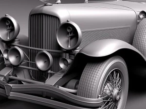 Duesenberg SJ Convertible 1932 3D Model