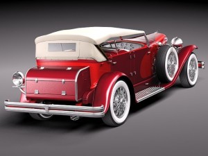 Duesenberg SJ Convertible 1932 Modelo 3D
