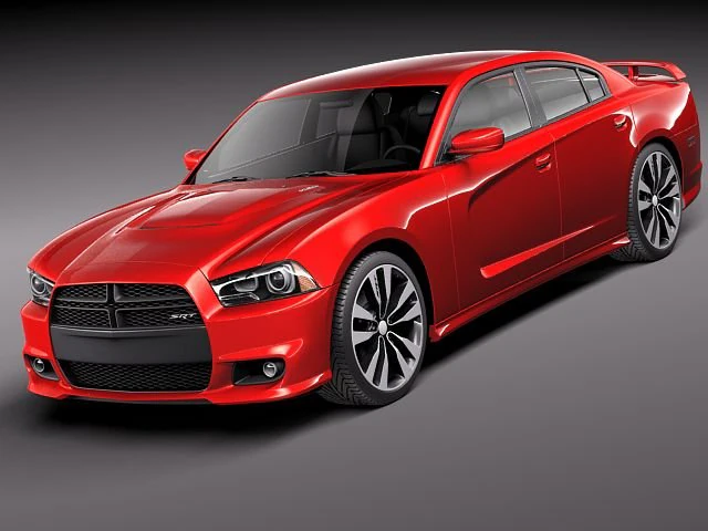 Dodge Charger SRT8 2012 3D Model .c4d .max .obj .3ds .fbx .stl .blend