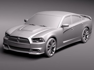 Dodge Charger SRT8 2012 3D Model