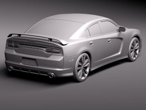 Dodge Charger SRT8 2012 3D Model
