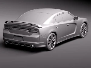 Dodge Charger SRT8 2012 3D Model
