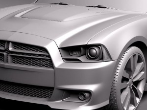 Dodge Charger SRT8 2012 3D Model