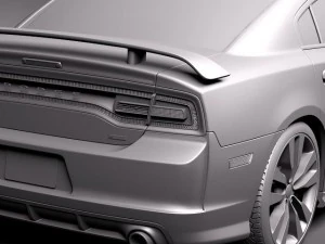 Dodge Charger SRT8 2012 3D Model