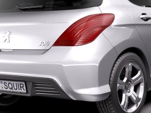 Peugeot 308 Hatchback 5-door 2012 3D Model