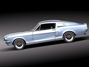 Mustang Shelby Cobra GT 500 1967 Modelo 3D