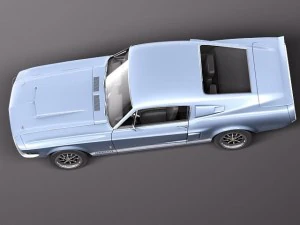 Mustang Shelby Cobra GT 500 1967 Modelo 3D