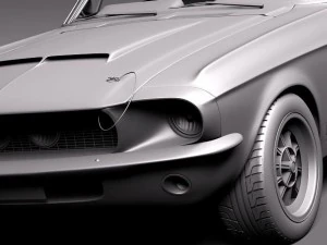 Mustang Shelby Cobra GT 500 1967 Modelo 3D