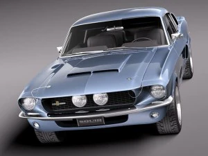 Mustang Shelby Cobra GT 500 1967 Modelo 3D