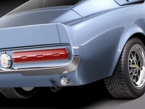 Mustang Shelby Cobra GT 500 1967 Modelo 3D