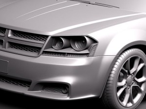 Dodge Avenger RT 2012 Modèle 3D