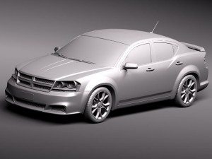 Dodge Avenger RT 2012 Modèle 3D
