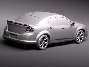 Dodge Avenger RT 2012 Modèle 3D