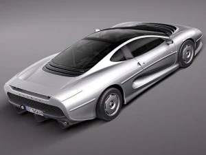 Jaguar XJ220 1992 3D Model