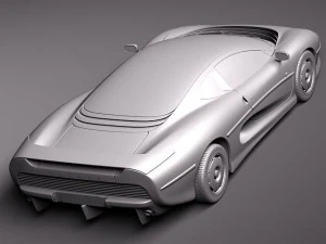 Jaguar XJ220 1992 3D Model