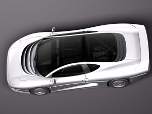 Jaguar XJ220 1992 3D Model