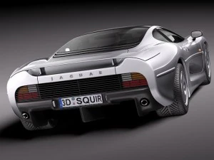 Jaguar XJ220 1992 3D Model