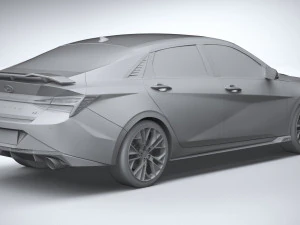 Hyundai Elantra N 2022 3D Model