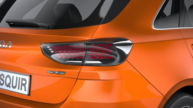 kia proceed gt 2022 3D Model in Compact Cars 3DExport