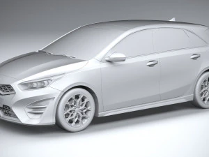 Kia Ceed GT-line 2022 3D Model