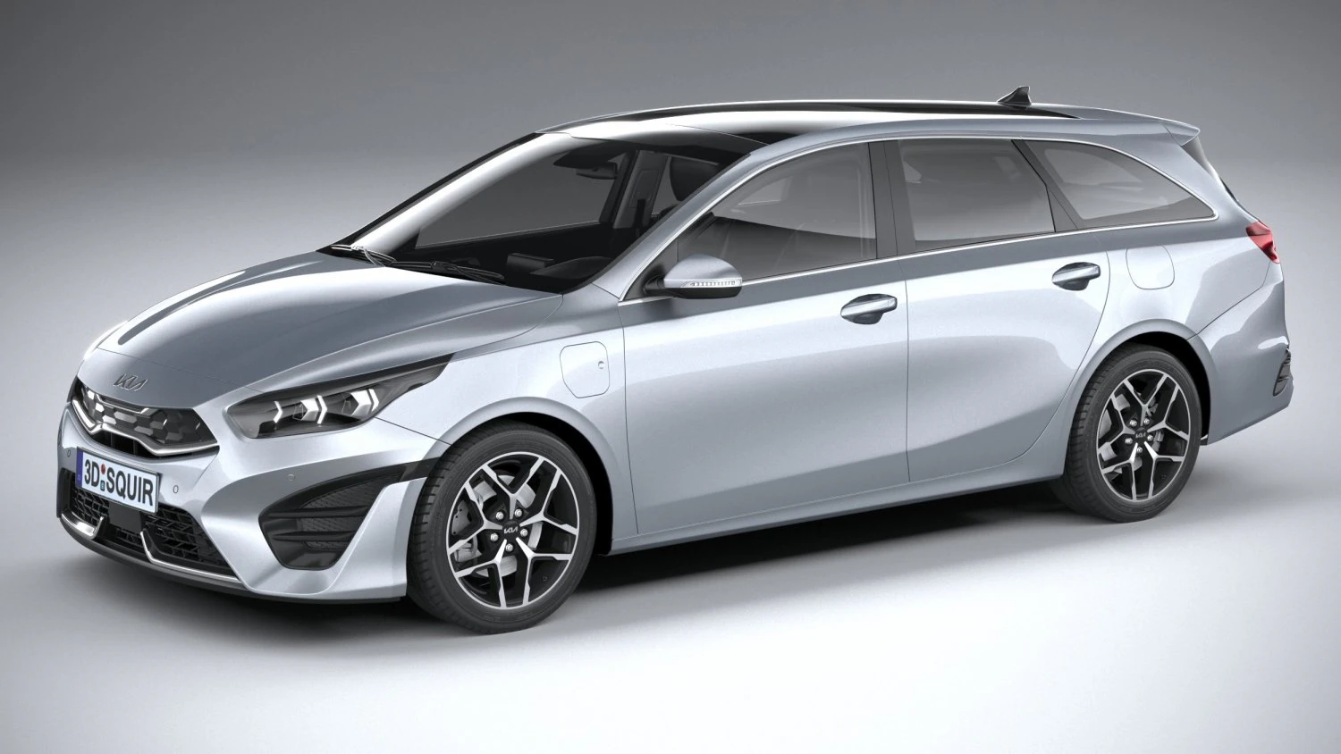 Kia Ceed SW Phev 2021 3D Model .c4d .max .obj .3ds .fbx .stl .blend
