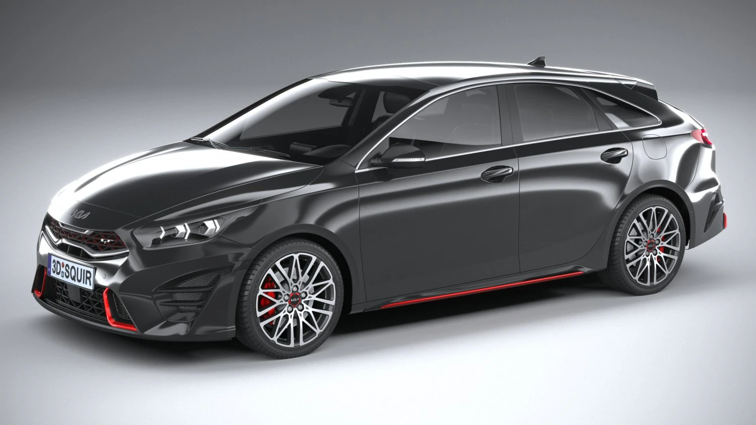 Kia Proceed GT 2022 Modèle 3D .c4d .max .obj .3ds .fbx .stl .blend 