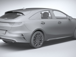 Kia Proceed GT 2022 3D Модель