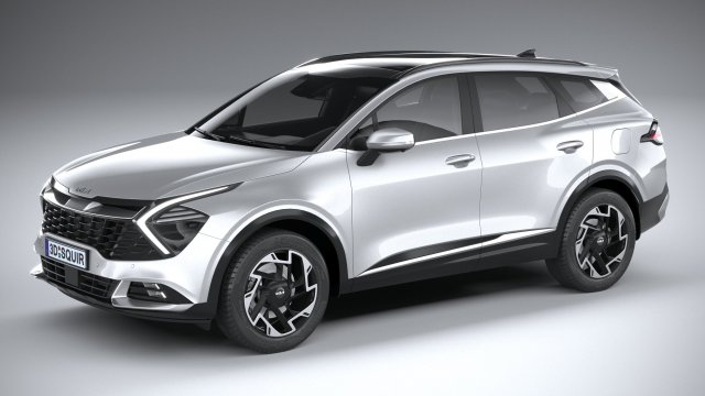 Kia Sportage V2 2022 3D 模型 .c4d .max .obj .3ds .fbx .stl .blend