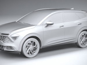 Kia Sportage V2 2022 3D 模型