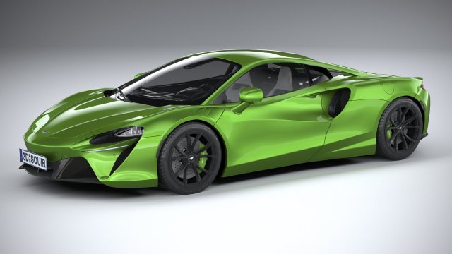 Mclaren Artura 2022 lowpoly 3D Модель .c4d .max .obj .3ds .fbx .stl .blend 