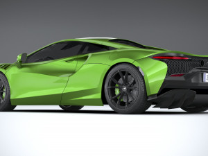 Mclaren Artura 2022 lowpoly 3D Модель