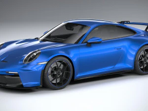 Porsche 911 GT3 2022 Lowpoly Modelo 3D