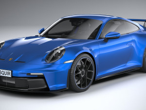 Porsche 911 GT3 2022 Lowpoly Model 3D
