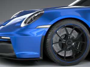 Porsche 911 GT3 2022 Lowpoly Model 3D