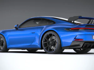 Porsche 911 GT3 2022 Lowpoly 3D Model