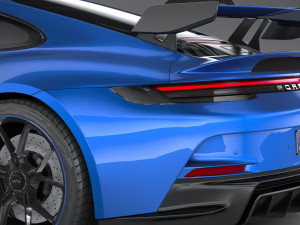 Porsche 911 GT3 2022 Lowpoly Model 3D