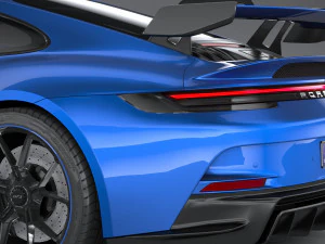 Porsche 911 GT3 2022 Lowpoly 3D Model