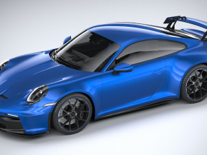 Porsche 911 GT3 2022 Lowpoly Model 3D