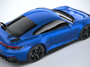 Porsche 911 GT3 2022 Lowpoly Model 3D