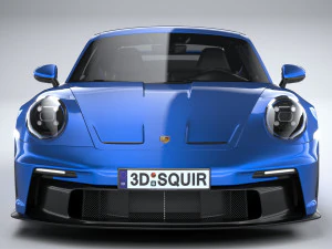 Porsche 911 GT3 2022 Lowpoly 3D Model