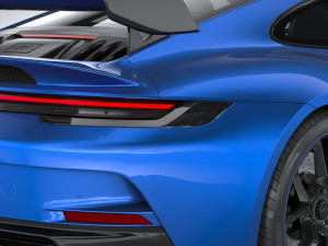 Porsche 911 GT3 2022 Lowpoly Model 3D