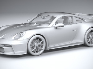 Porsche 911 GT3 2022 Lowpoly Model 3D