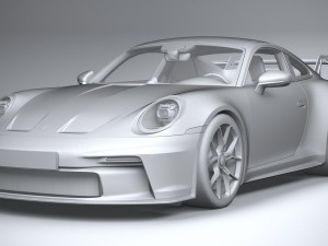 Porsche 911 GT3 2022 Lowpoly Model 3D