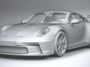 Porsche 911 GT3 2022 Lowpoly 3D Model