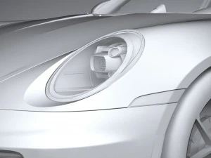 Porsche 911 GT3 2022 Lowpoly 3D Model