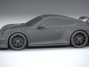 Porsche 911 GT3 2022 Lowpoly Model 3D