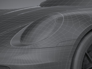Porsche 911 GT3 2022 Lowpoly Model 3D