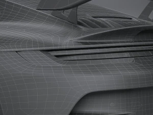Porsche 911 GT3 2022 Lowpoly 3D Model